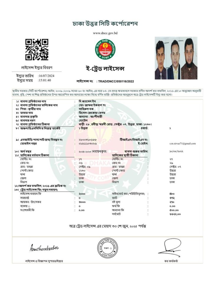 Trade Licence 2024-2025